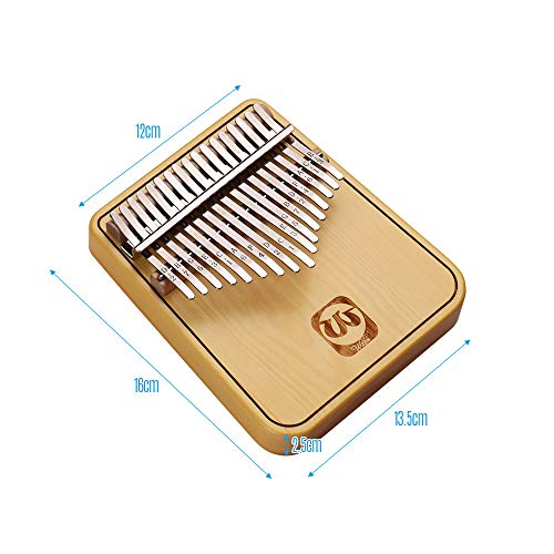 Honeytecs Kalimba Portátil, 17 teclas