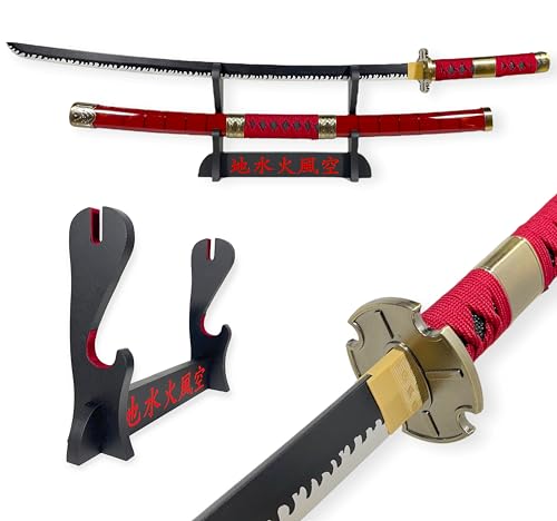 FÉENOMENN Katana Decorativo Japonés - Espada de Zoro (Sandai Kitetsu) - Expositor Premium Incluido