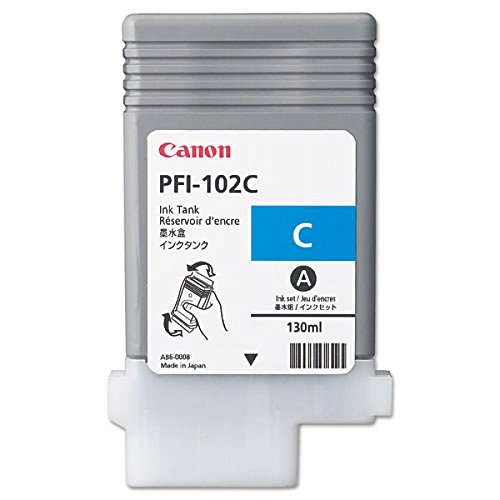 Italy'S Cartridge Cartuccia Pfi-102C, Ciano, Compatibile Per Canon Ipf500 Ipf600 Ipf700 Lp17 Lp24 Pfi-102C, 130 Ml
