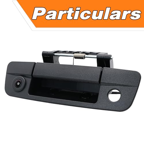 Image of Tailgate Handle Backup Rear View Camera Compatible with Dodge Ram 1500 2009-2017 / Dodge Ram 2500 3500 2010-2017.Replace# 68084284AB, CH1915120, 68197873AA