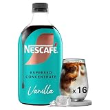 NESCAFÉ® Espresso Concentrate Vanille - Café glacé à diluer 500mL - 16 tasses...