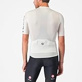 CASTELLI Men’s Entrata Apex Jersey, Breathable, Moisture-Wicking Cycling Jersey with Pockets for Everyday Road Performance - Ivory/Smoky Gray - Large