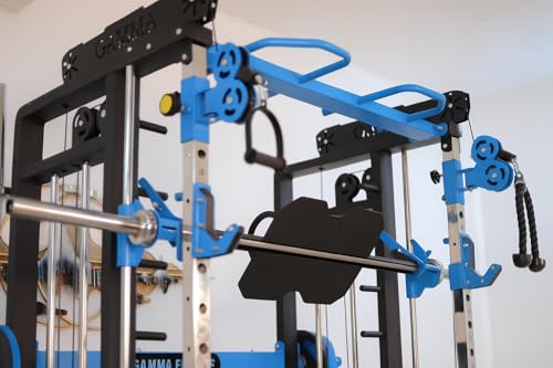 GAMMA FITNESS FTS-101 Multi Gym Functional Trainer BLACK & BLUE - Image 4