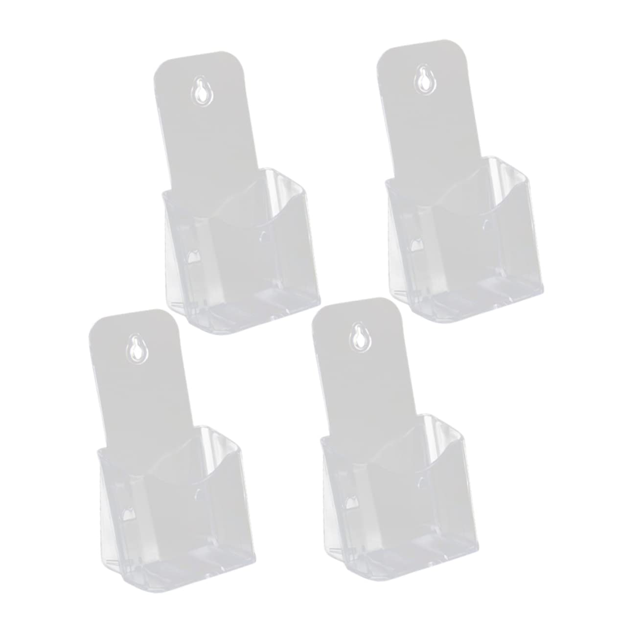 Clear Acrylic Brochure Holder A4 Trifold Leaflet Stand Lightweight Desk Organizer for Office Exhibition Conference Use