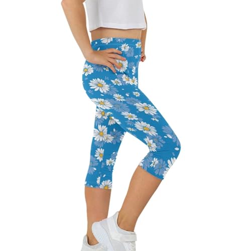 Yoga Active Leggings for Kids Girls Casual Fashion Tights Trousers Comfortable Capri Pants2