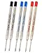 Online recharges stylo à bille 6x –Trait moyenne I Standard international I Indélébile I Recharges universelles pour stylos à bille I Pour l'école, l'université, le bureau I Couleur: Noir, Bleu, Rouge