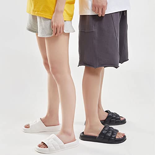 HSQMA Womens Slippers,Ultra-Soft Thick Soled Sandals For Home Bathroom, Quick Drying Shower Cloud Shoes Unisex Thick Sole Quick-drying Open Toe Style Slippers4