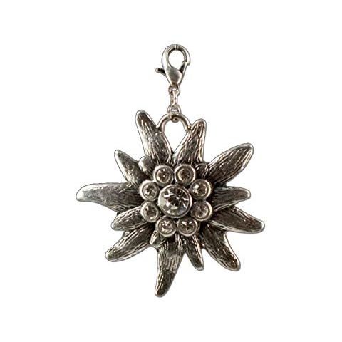 Alpenflüstern Trachten-Anhänger Strass-Edelweiß groß für Charivari oder Trachtenkette AAH079 Cover