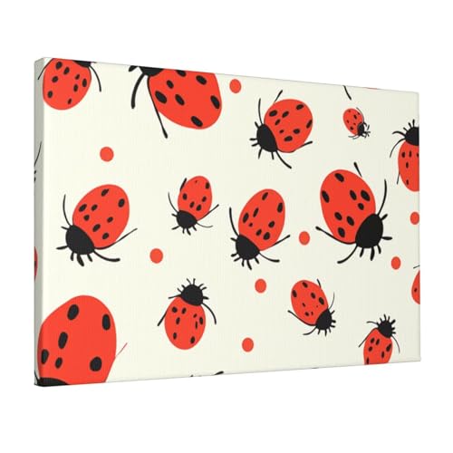 Impression sur toile HD haut de gamme motif coccinelles uniques LPSRTWE