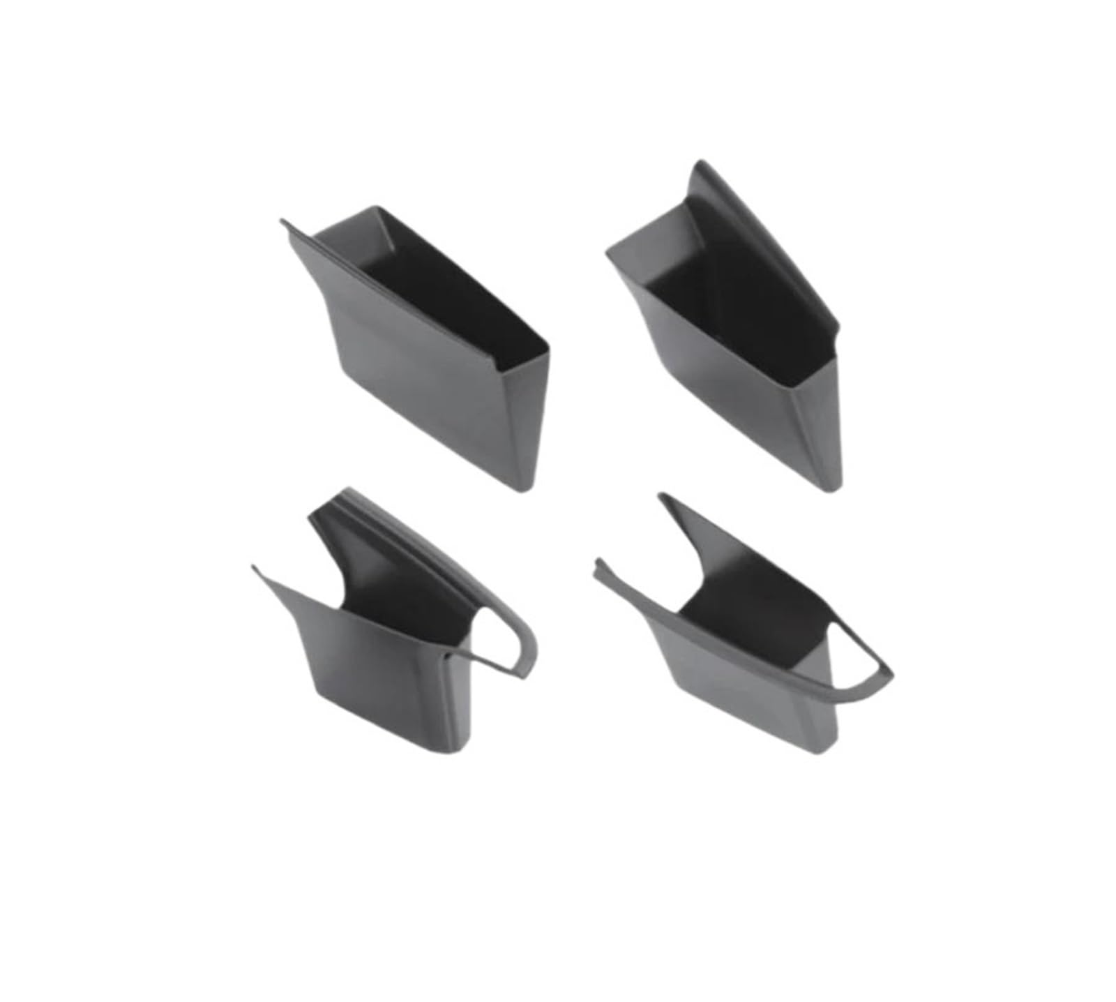 PIBMKVKHIK For Tesla Model Y Juniper 2025 2026 4PCS Door Side Storage Box Car Organizer Tray Front Rear Armrest Organiser Tray(4PCS ABS)