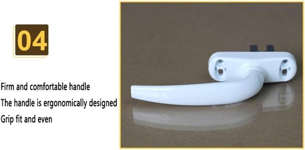 ZMQJEQANBG Window locks Window handles for upvc windows Window Lock Handle, A Pair Of Door And Window Handles, On Aluminum Alloy Door And Window Locking Black/white Window Accessories Door Handle Hand