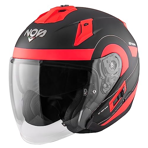 Casque NS-2 ECE 22-06 Zone Red Mat évite la buée et les douleurs aux cervicales