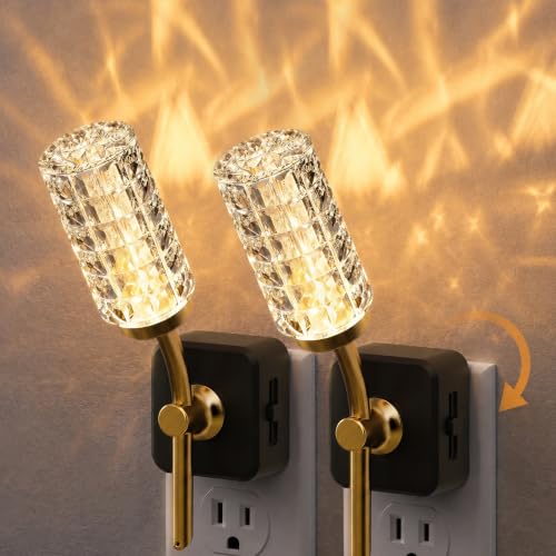 Image of JandCase Night Light, Night Lights Plug into Wall Acrylic Flower Nightlight