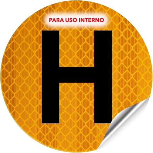Autodomy Distintivo Vehiculo Historico Reflectante para Uso Interno 6x6 cm | Pegatina Vehiculo Historico Homologada para Pegar por Dentro | Pegatina H Vehiculo Historico