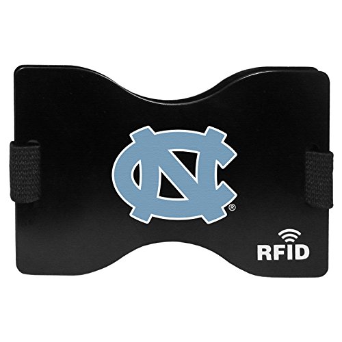 Carteira unissex NCAA North Carolina Tar Heels Siskiyou SportsRFID, preta, tamanho único