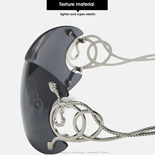 Punk Sunglasses Women Men Sun Glasses Lady Goggle Sport Snake Eyewear Shades3