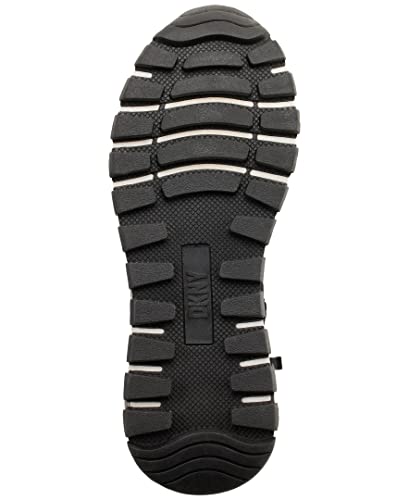 DKNY Women's High-top Sneakers – Slip-on Shoes with Hidden Wedges, Black/White, 63