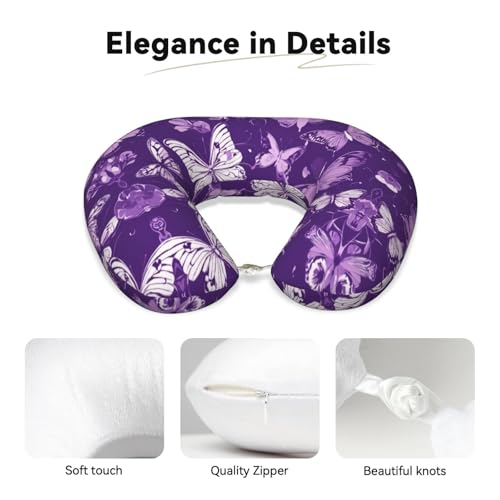 Almohada de espuma viscoelástica para cuello portátil miniatura 4
