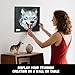 Wolf Animal 3D Wall Art Micro Mini Building Blocks Set for Adults, Unique Home Wall Decor or Table Display, No Compatible with Lego, Ideal Birthday Christmas Toy Gift for Teens (2214 PCS)