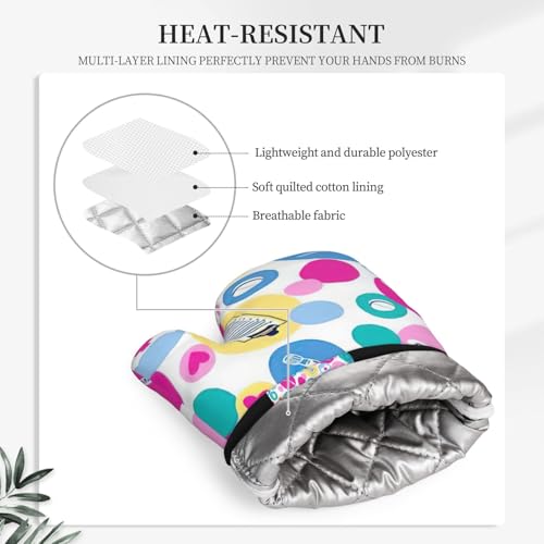 Gants de cuisine pour four motif infirmière et cuisine - 8