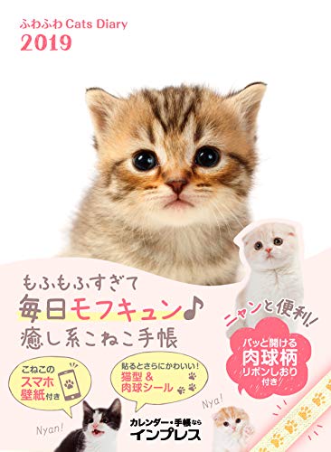 ふわふわCats Diary 2019[シール&リボンしおり付き] (インプレス手帳2019)