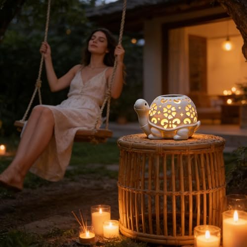 Tortue solaire de jardin pour baliser vos zones sombres sans câbles grâce à la résine étanche