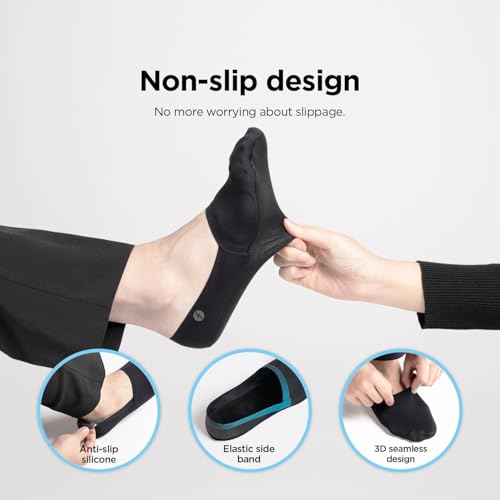 No Show Socks ZephyrAir 3 Pairs for Women and Men, light, Cold Sensation, Non Slip, Stretch, Invisible4