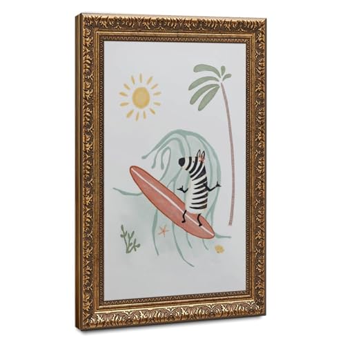 Poster animal subtropical surf 30x45 cm pour deco chambre enfant