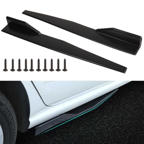 日産 ノート e-POWER E13 適用リアサイドスカート ロッカー スプリッター リップ カナード ウィングル ディフューザー 34" ABS樹脂 車のサイドスカート