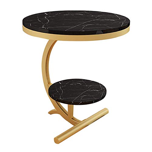Home&Selected Furniture/Nordic Style Round Marble Side Table Coffee Ta