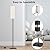 ATAEFR Floor Lamp with APP & Remote Control, Standing Lamp for Living Room Bedroom Come with 12W LED Bulb, Stepless Dimmable Minimalist Tall lamp for Reading Office, 800lm