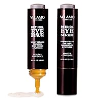 Retinol Eye Cream Anti Aging: for Dark Circles Puffiness Eye Bags - Help Reduce Appearance of Wrinkles Fine Lines - with Caffeine Peptides Hyaluronic Acid Ceramides 15mL 2 Pcs