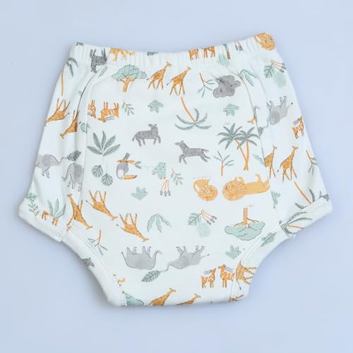Image of Baby Padded Underwear - Soft Cotton Potty Training Pants for Toddlers, Washable & Reusable, Leak-Proof Training Underwear for Boys & Girls