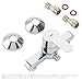 GROHE BauEdge - Grifo de baño - Mezclador monomando de ducha, válvula...