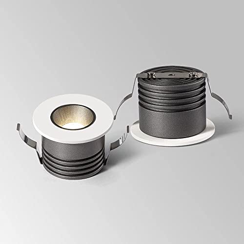 Ysmgt Foco de techo 2 paquetes LED Foco de techo empotrado Punto de acento interior Iluminación, Mini Mini Downlight Flush Monte Light Light, Corredor Sala de estar Dormitorio Spotlight Direccional lá