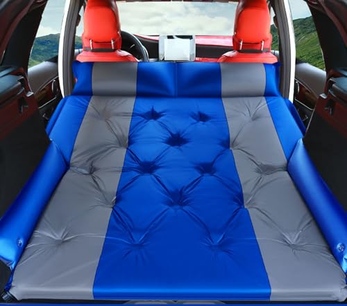 MZGDONGF Car Air Mattress for Fiat Argo Hatchback 2017 2018 2019 2020 2021 2022 2023 2024, Foldable Inflatable Car Mattress Portable Flocking Thickened for Outdoor Camping Car Accessories,Blue