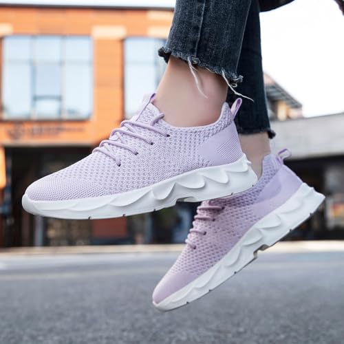 Image of Womens Walking Shoes Slip on Running Tennis Sneakers Non Slip Workout Athletic Gym Sports Breathable Mesh Lightweight Comfortable Fashion Casual Soft Sole