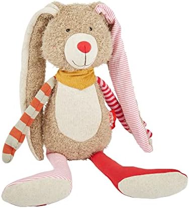 SIGIKID 39127 Owca Patchwork Sweety dziewczynki i chłopcy, maskotka polecana od urodzenia, szara, różowa