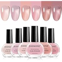 JODSONE Jelly - Juego de 6 esmaltes de uñas, sin chip, duradero,