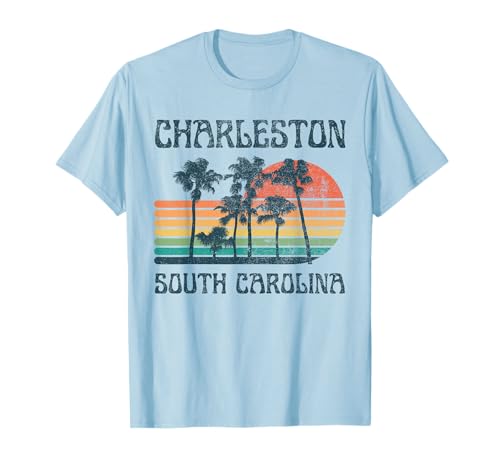 Charleston South Carolina Beach Summer Vacation Vintage T-Shirt