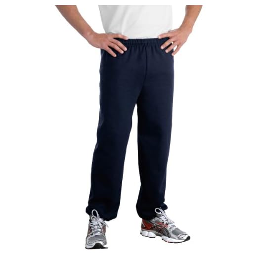 Gildan Mens 7.75 oz. Heavy Blend 50/50 Sweatpants (G182) -Navy -L