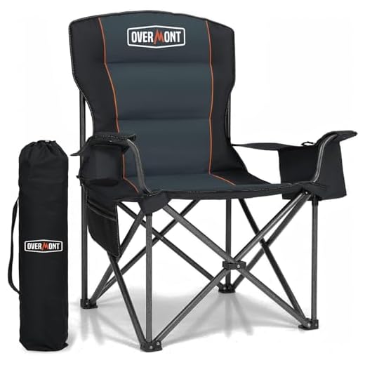 Best quality outdoor folding chairs with umbrella Oversized Heavy Duty Camping Chair