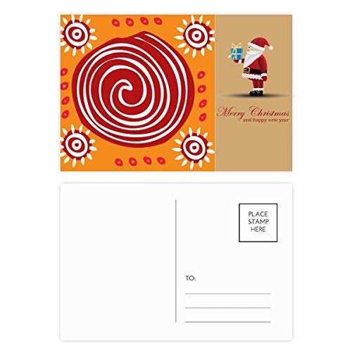 Cartes postales Mexique Père Noël et totems antiques, cadeau original