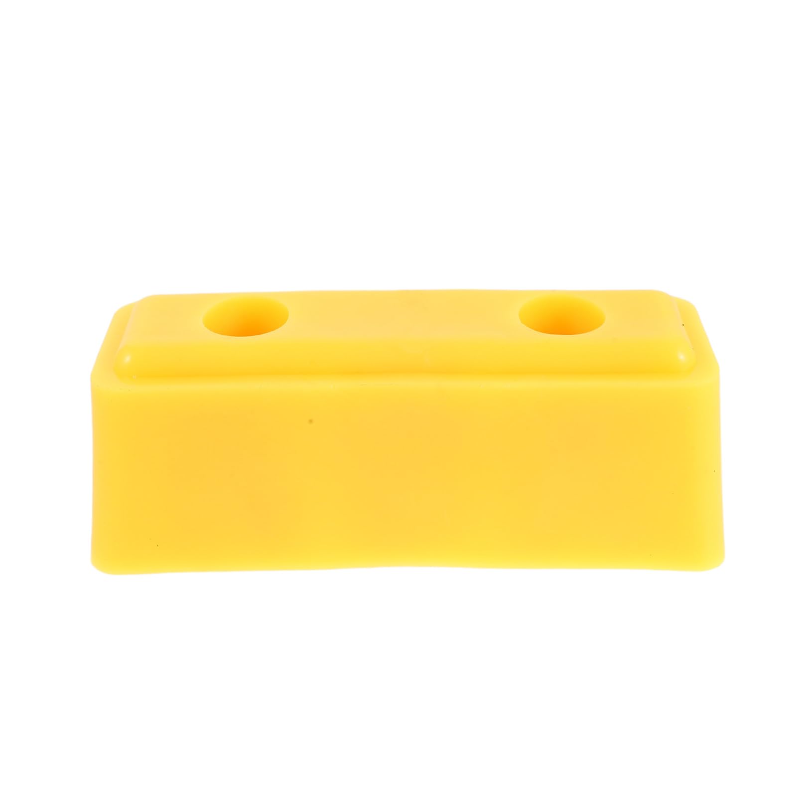 PartyKindom Butée en Caoutchouc, Pare-Chocs en Caoutchouc Jaune pour Remorque et Camion, Entraxe 120mm, Absorption des Chocs, Installation Facile