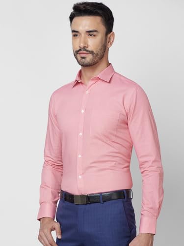 Image of Park Avenue Slim Fit Pure Cotton Checks Pattern Semi Cutaway Collar Formal Shirt