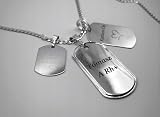 ZELYA ketten für herren silber 925, personalisierte geschenke männer - Erkennungsmarke mit gravur, militär smuck, dog tag militär