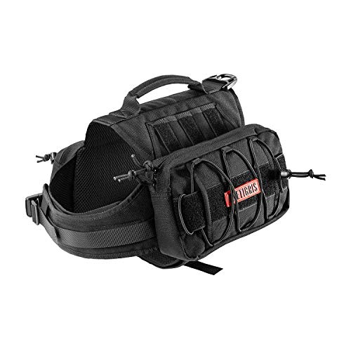 OneTigris Dog Pack Hound Travel Camping Hiking Backpack Saddle Bag Rucksack for Medium