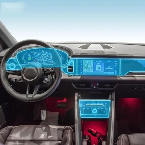 Film protection PPF Macan 2024 transparent TPU anti-rayures console centrale Porsche