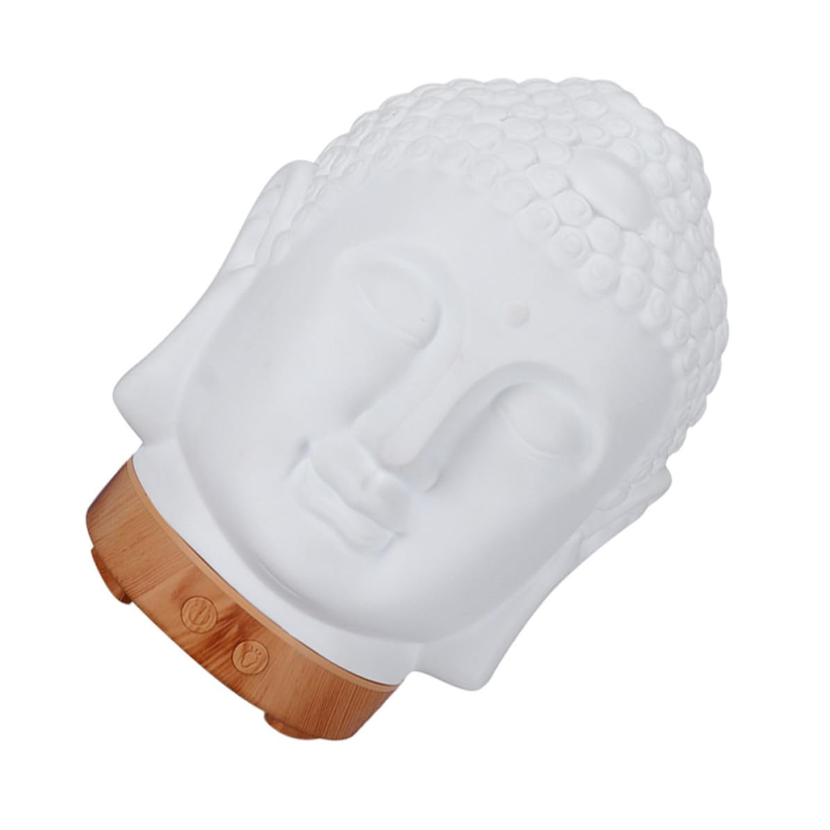 Diffusore Aromaterapia Ac220 10w Umidificatore Buddha in Ceramica | Bianco, Capacità Sotto 1l, Portatile e Silenzioso, per Biblioteca e Yoga