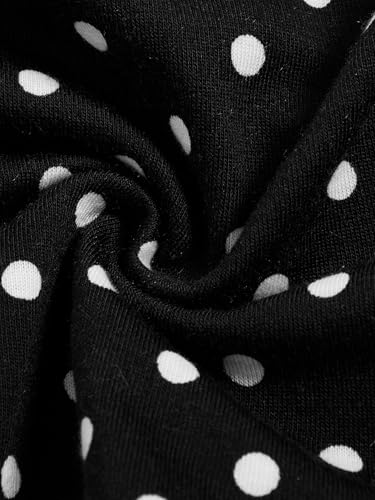 SOLY HUX Women's Y2K Casual Halter Top Tie Back Polka Dots Going Out Crop Tank Tops Sleeveless Streetwear4